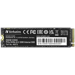 Foto van Verbatim vi3000 256 gb nvme/pcie m.2 ssd 2280 harde schijf pcie nvme 3.0 x4 retail 49373