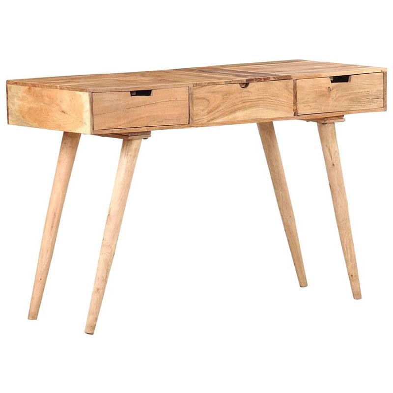 Foto van The living store houten opmaaktafel - massief acaciahout - 112 x 45 x 76 cm