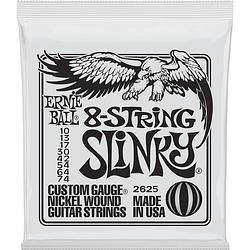 Foto van Ernie ball 2625 8-string slinky snarenset voor 8-snarige gitaar