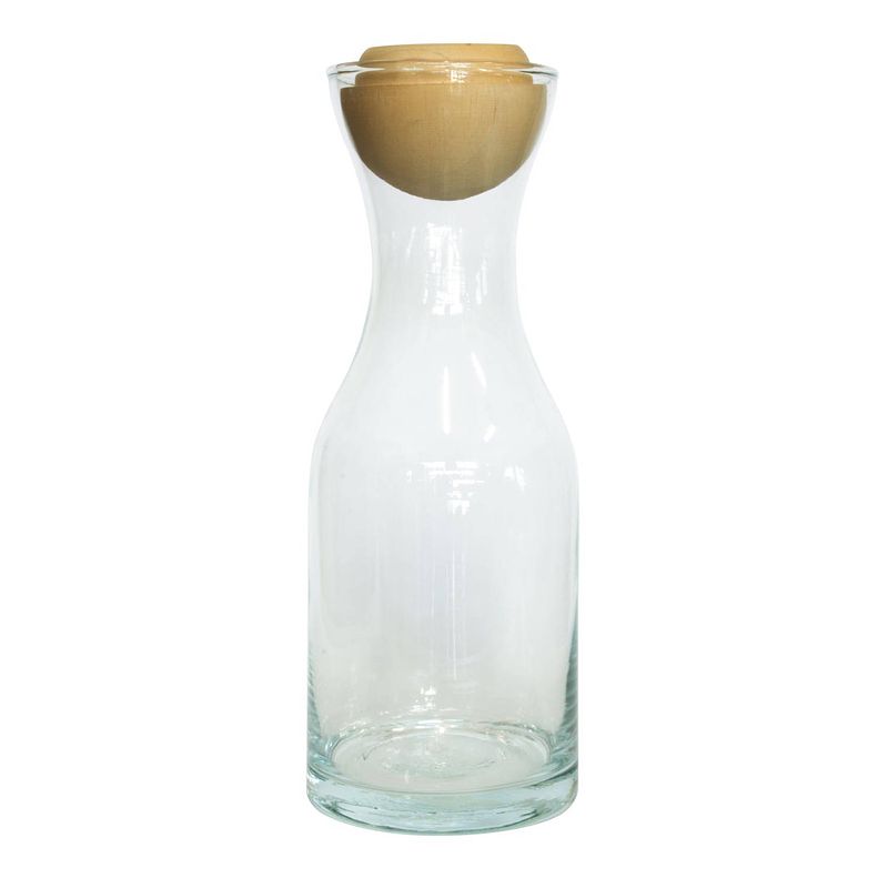 Foto van Tak design karaf botto 1,4 liter glas transparant/wit