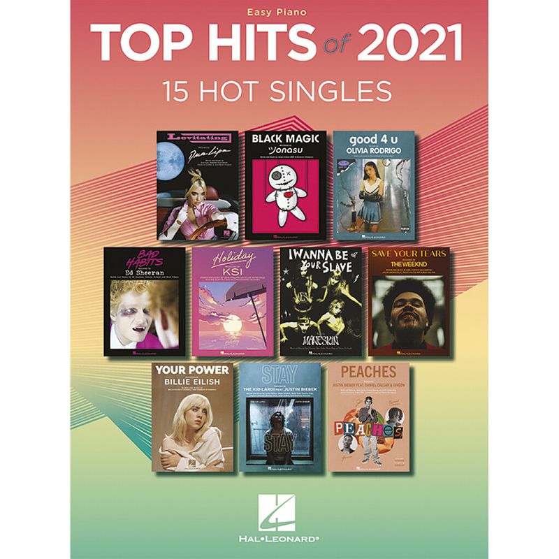 Foto van Hal leonard top hits of 2021 15 hot singles - easy piano