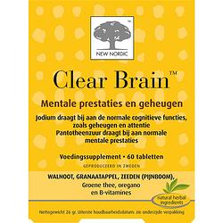 Foto van New nordic clear brain tabletten