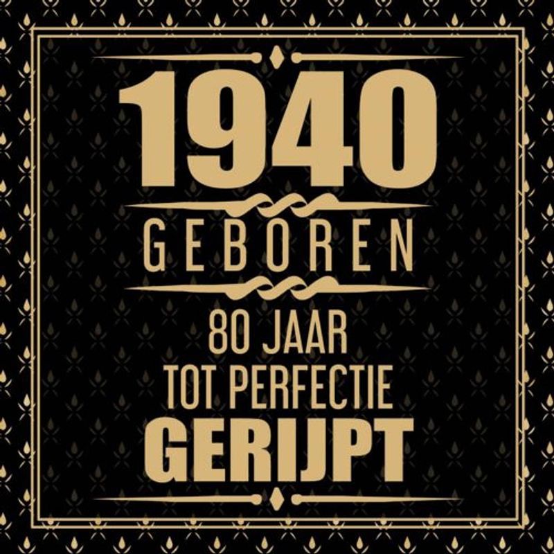 Foto van 1940 geboren 80 jaar tot perfectie gerijpt