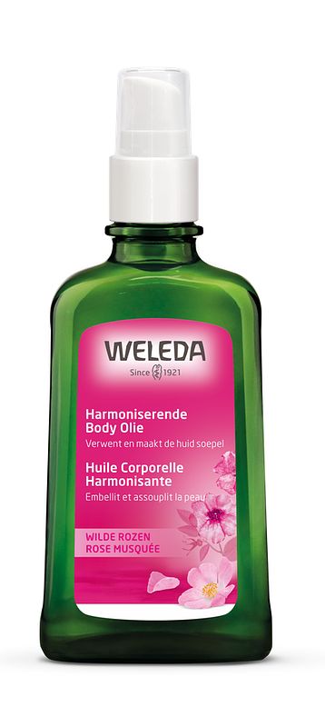 Foto van Weleda wilde rozen harmoniserende body olie