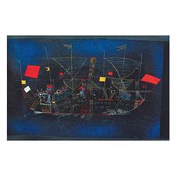 Foto van Paul klee - abenteuerschiff kunstdruk 100x70cm