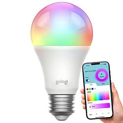 Foto van Gologi slimme e27 bulb lamp - smart led verlichting - dimbaar - wifi - 16m kleuren - rgb