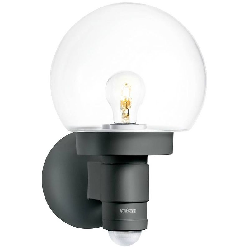 Foto van Steinel l 115 s ant 059880 buitenlamp met bewegingsmelder (wand) 60 w antraciet