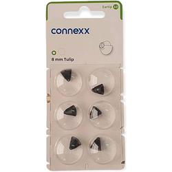 Foto van Connexx eartip 3.0 8 mm tulip geschikt voor signia en audioservice hoortoestellen onderdeel hoortoestel dome tip