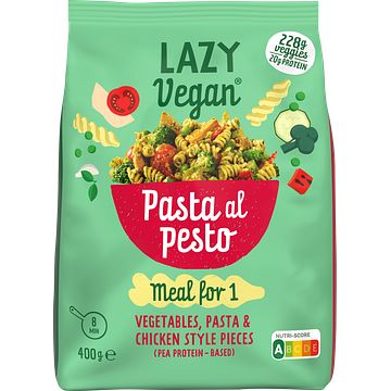 Foto van Lazy vegan pasta al pesto ready meal 400g bij jumbo