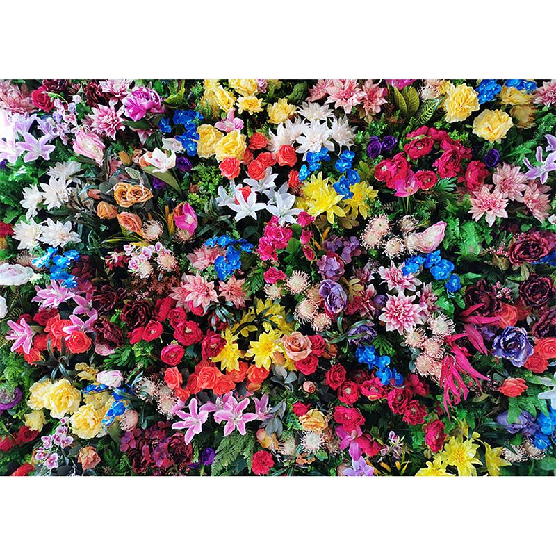 Foto van Inductiebeschermer - colorfull flowers - 60x60 cm