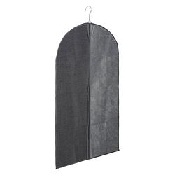 Foto van Kleding/beschermhoes linnen grijs 100 cm inclusief kledinghangers - kledinghoezen