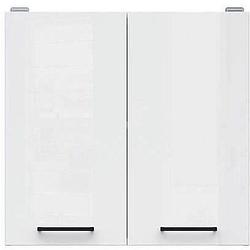 Foto van Junona keukenkast hoog - 60 x 57.3 x 30 cm - 2 deuren - glanzend wit