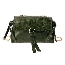 Foto van Clayre & eef groene tas 23*8*13 cm groen mlbag0346