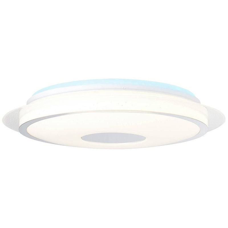 Foto van Brilliant g97038/58 viktor led-plafondlamp led energielabel: e (a - g) 24 w wit, zilver