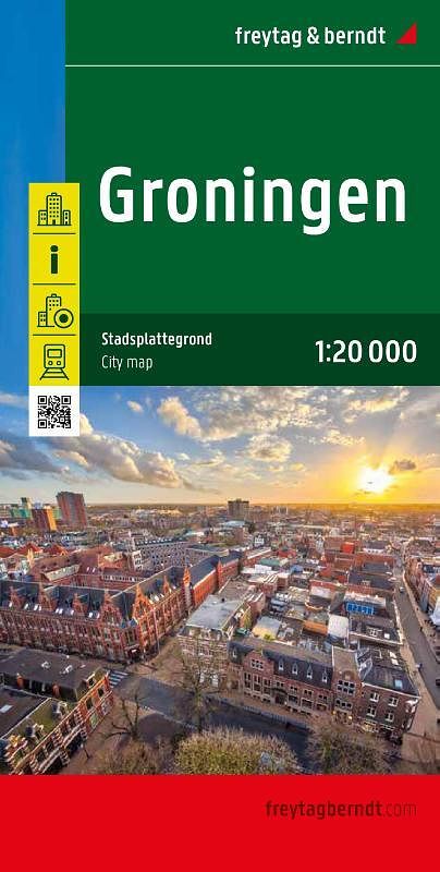 Foto van Groningen stadsplattegrond f&b - paperback (9783707921502)