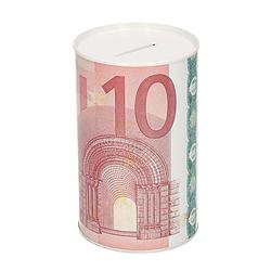 Foto van 10 eurobiljet spaarpot 13 cm - spaarpotten