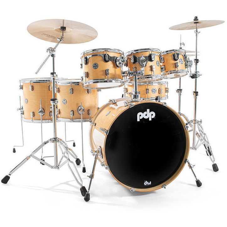 Foto van Pdp drums pd808480 concept maple natural 7d. drumstel