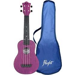 Foto van Flight travel series tus35 purple sopraan ukelele met gigbag