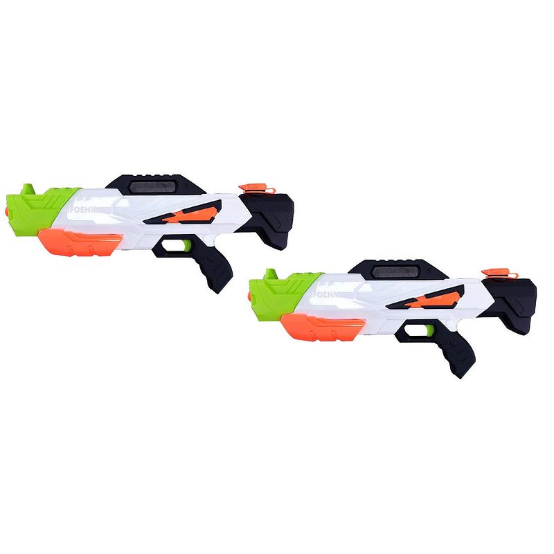 Foto van 2x waterpistool/waterpistolen gekleurd 47 cm - waterpistolen