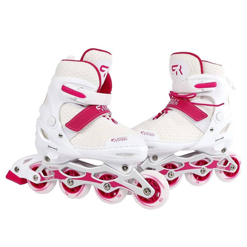 Foto van Street rider inlineskates pro verstelbaar maat 38-42 wit