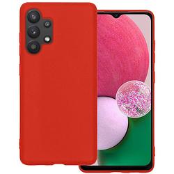 Foto van Basey samsung galaxy a13 4g hoesje siliconen hoes case cover samsung galaxy a13 4g-rood