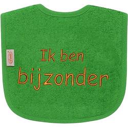 Foto van Funnies slabber ik ben bijzonder 40 cm katoen groen