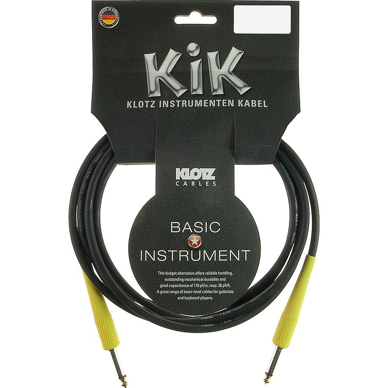 Foto van Klotz kikc4.5pp5 jack 2p - jack 2p 4.5 meter instrumentenkabel