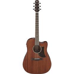 Foto van Ibanez aad440ce advanced acoustic platinum collection natural low gloss elektrisch-akoestische westerngitaar met koffer