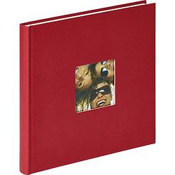 Foto van Walther+ design fa-205-r fotoalbum (b x h) 26 cm x 25 cm rood 40 bladzijden