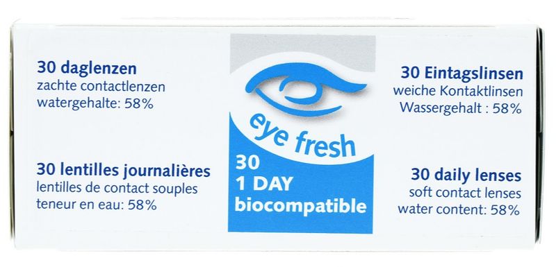 Foto van Eye fresh -1.25 zachte daglenzen