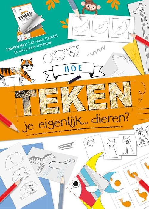 Foto van Hoe teken je eigenlijk... dieren? - rose harkness - hardcover (9789036644716)