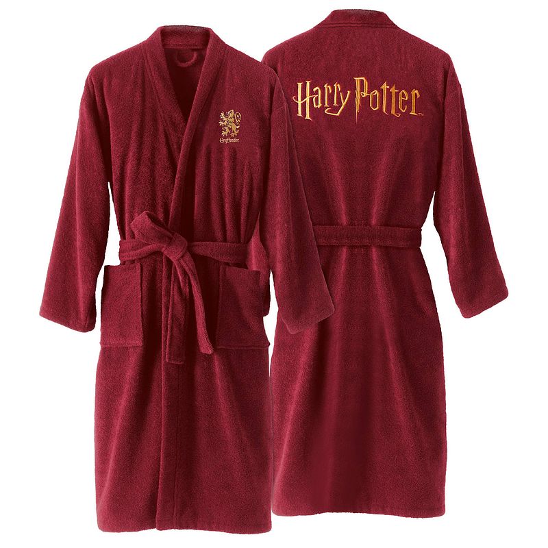 Foto van Harry potter badjas gryffindor - medium - heren - katoen