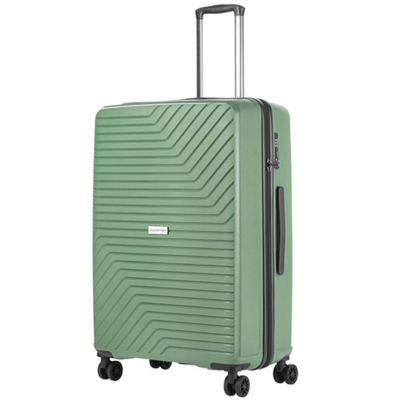 Foto van Carryon transport tsa reiskoffer - grote trolley 78cm - okoban - ykk ritsen - dubbele wielen - olijf