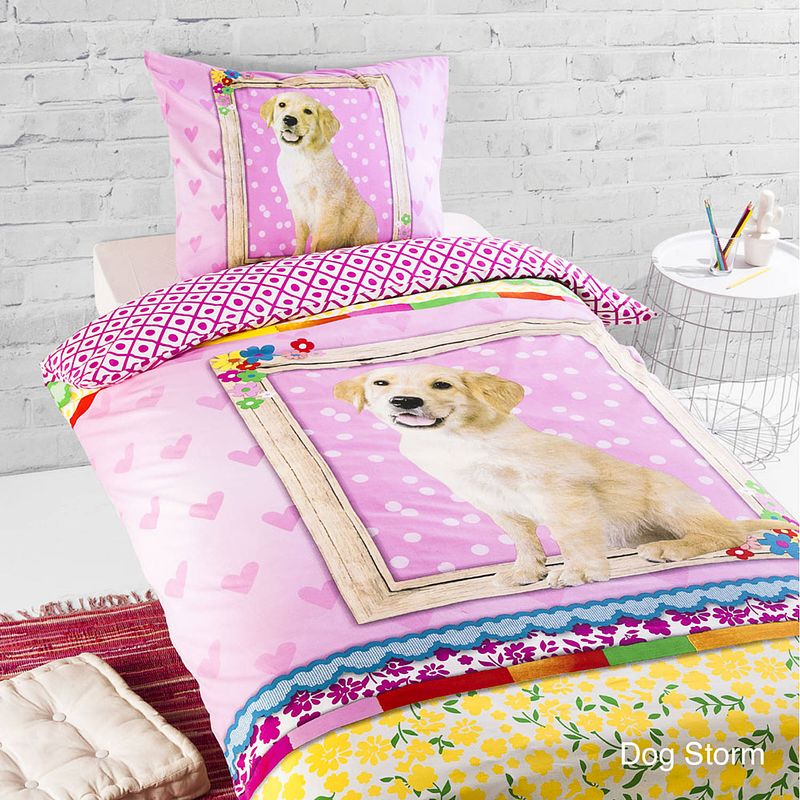 Foto van Day dream dekbedset golden retriever 'sstorm's