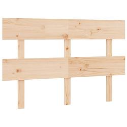 Foto van The living store hoofdbord massief grenenhout 138 x 3 x 81 cm - trendy design