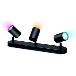 Foto van Wiz imageo wiz spots 3x5w b 22-65k rgb 871951455197800 led-plafondlamp 15 w zwart