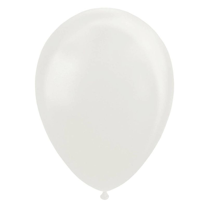 Foto van Globos ballonnen pearl wit 30cm, 10st.