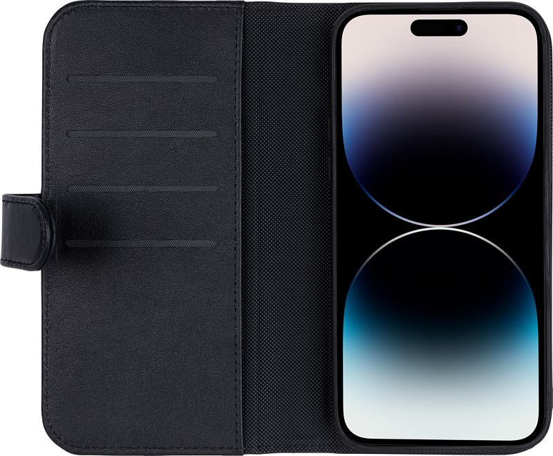 Foto van Bluebuilt apple iphone 14 pro max 2-in-1 case leer zwart