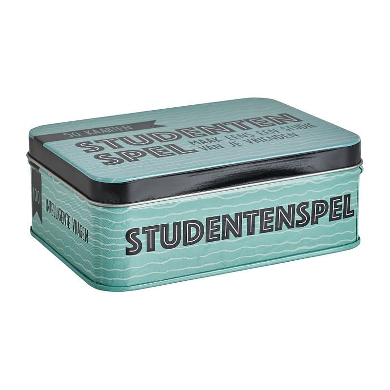 Foto van Studentenspel in blik - 50 kaarten