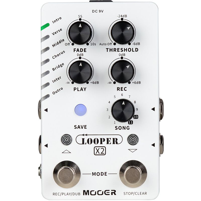 Foto van Mooer looper x2 stereo looper pedal