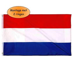 Foto van Nederlandse vlag - rood wit blauw - 90 x 150 cm - polyester
