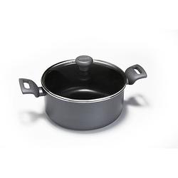 Foto van Moneta - eden kookpan hoog ø 22 cm - gerecycled aluminium - zwart