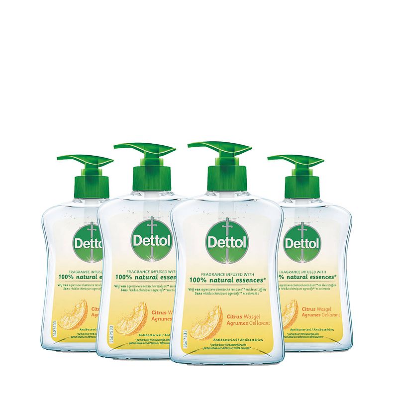 Foto van Dettol handzeep - citrus - 250ml x4