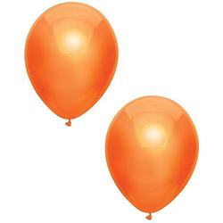 Foto van 10x oranje metallic ballonnen 30 cm - ballonnen