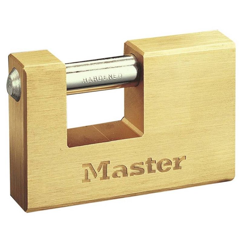 Foto van Master lock hangslot gepantserd massief messing 85 mm 608eurd