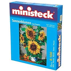 Foto van Ministeck vaas met zonnebloemen