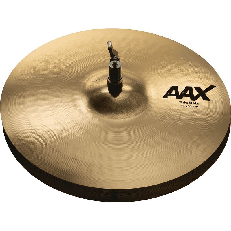 Foto van Sabian aax thin hats brilliant 14 inch hi-hat bekken