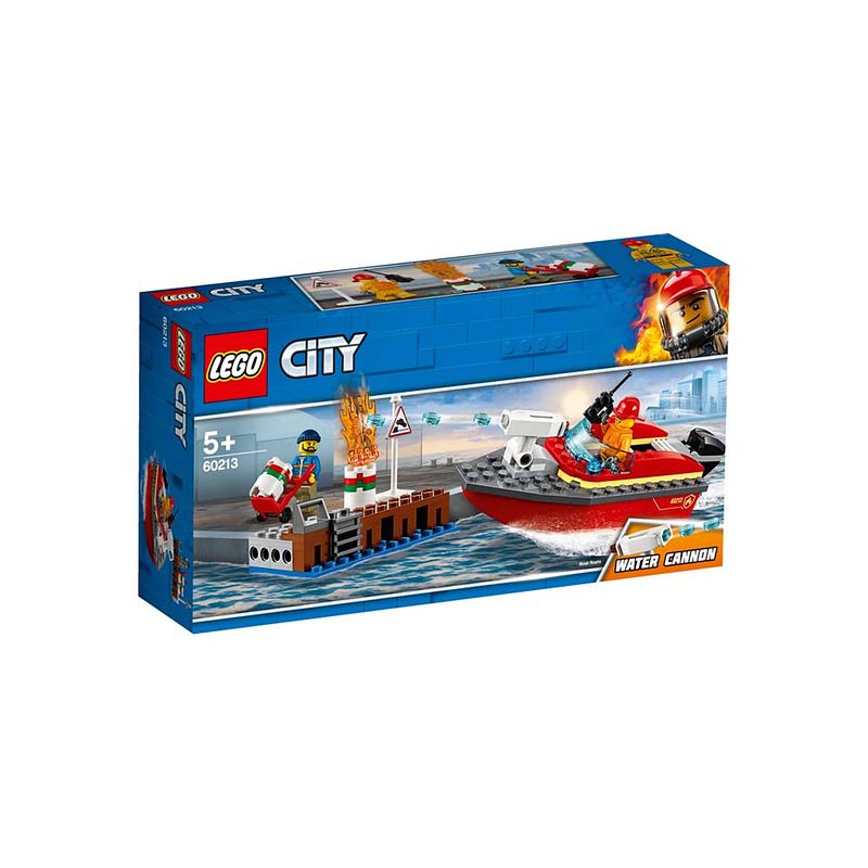 Foto van Lego city fire brand aan de kade 60213
