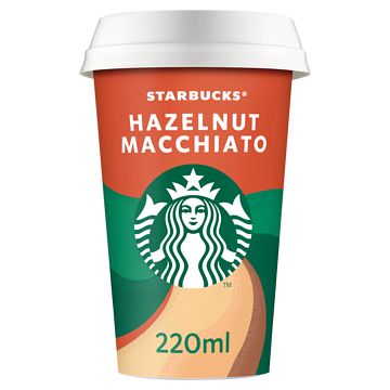 Foto van Starbucks chilled coffee hazelnut macchiato 220ml bij jumbo