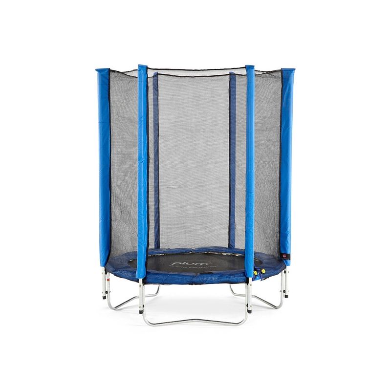 Foto van Plum trampoline met veiligheidsnet - 137 cm - junior - blauw